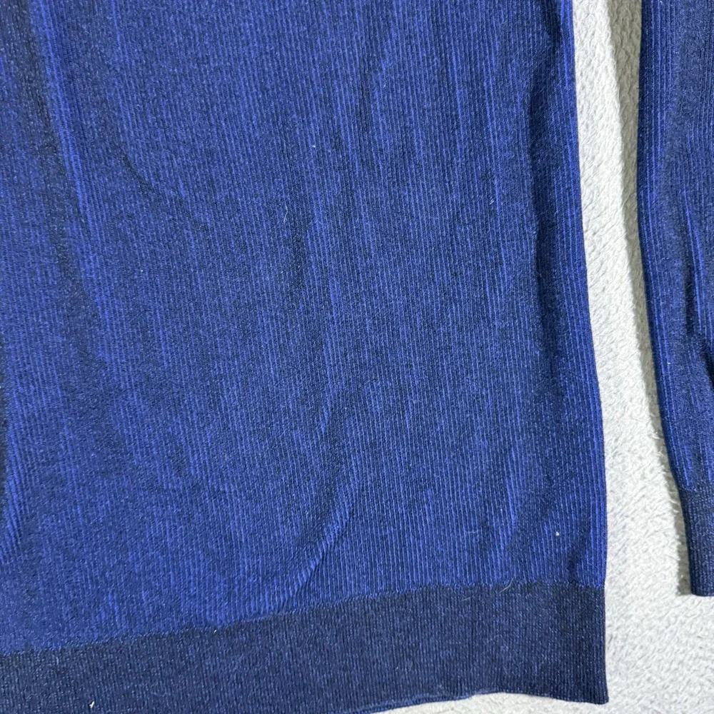 Banana Republic 1/4 Zip Textured Stripe Sweater Men's‎ XXL 100% Supima Cotton